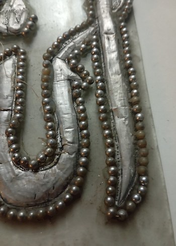 antika cam üzerine Allah yazılı tablo - Görsel 2