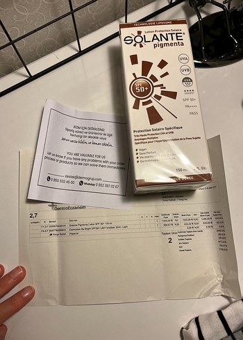 Solante Pigmenta SPF 50+ Güneş Koruyucu Losyon