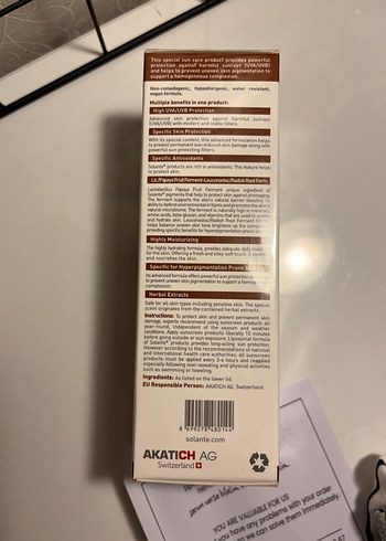 Beden Renk Solante Pigmenta SPF 50+ Güneş Koruyucu Losyon