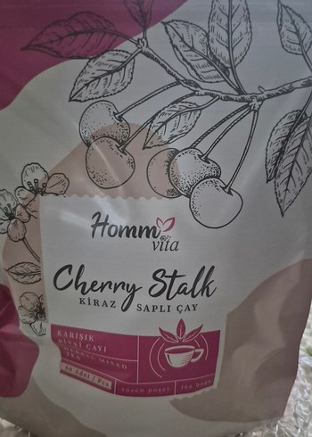 HOMM BİTKİSEL Kiraz Saplı Çayı 20'li Poşet - Görsel 2