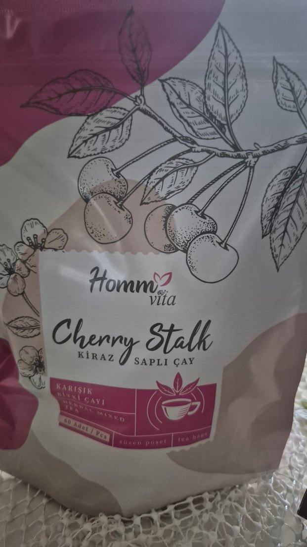 HOMM BİTKİSEL Kiraz Saplı Çayı 20'li Poşet - Görsel 2