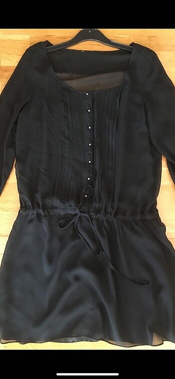 36 Beden siyah Renk Siyah Mini Elbise
