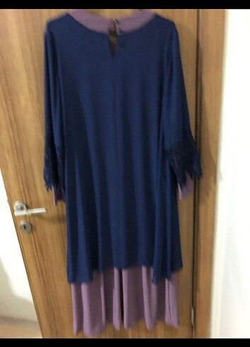 Zara Kollari detaylı ikili elbise 