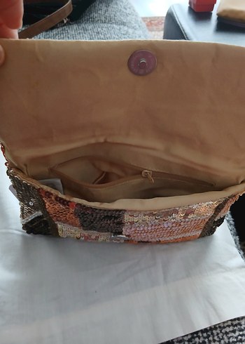 Beden çeşitli Renk Boncuk İşlemeli Çok Renkli Bohem Kadın Clutch Çanta