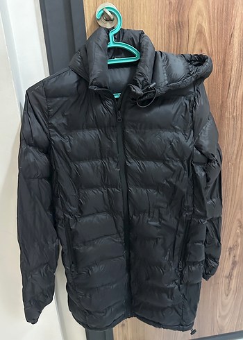 xs Beden Zara Siyah Midi Kadın Kışlık Ceket