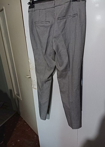 38 Beden gri Renk Gri Midi Kumaş Kadın Pantolon