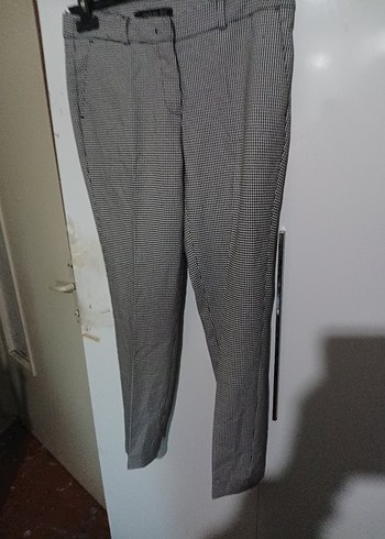 Gri Midi Kumaş Kadın Pantolon