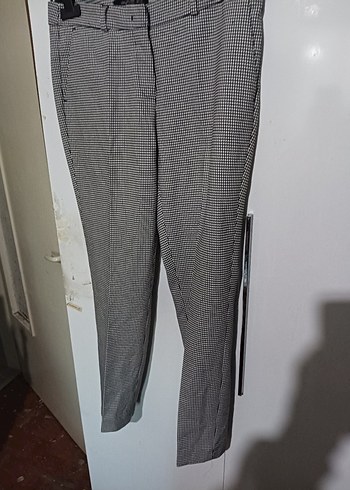 Defacto Gri Midi Kumaş Kadın Pantolon