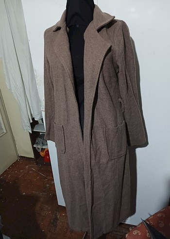 Bej Uzun Kollu Kadın sabahlık - Görsel 2