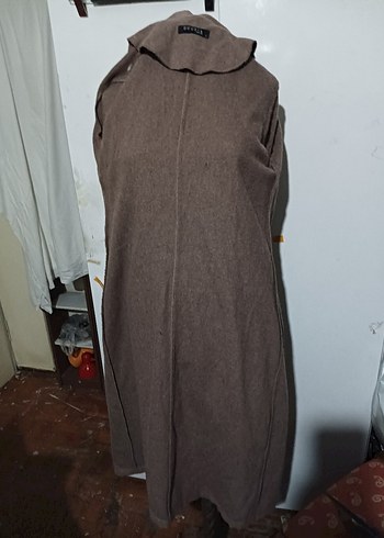 Bej Uzun Kollu Kadın sabahlık - Görsel 4