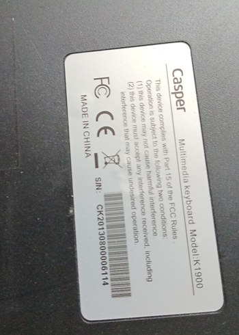 Casper Gri Kablolu Klavye - Görsel 4