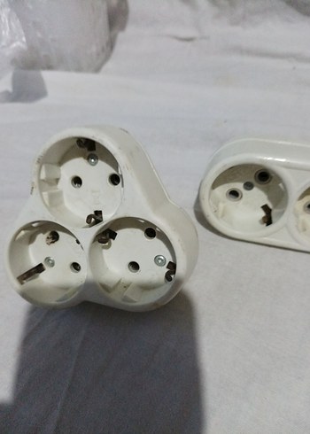 Beyaz Çoklu Priz Adaptörü - Görsel 2