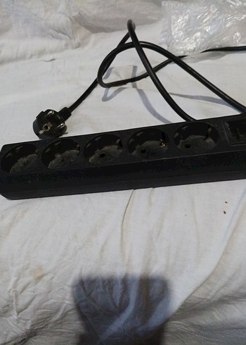 5'li Siyah Çoklu Priz ve Uzatma Kablosu bu - Görsel 2