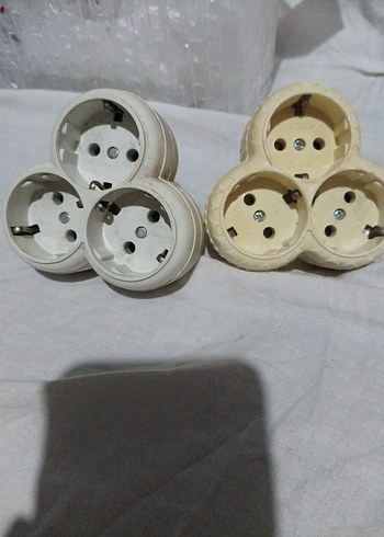 Beyaz Üçlü Elektrik Prizi Adaptörü - Görsel 2