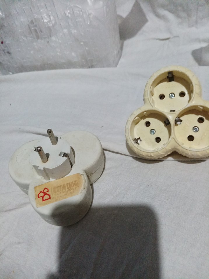 Beyaz Üçlü Elektrik Prizi Adaptörü - Görsel 4