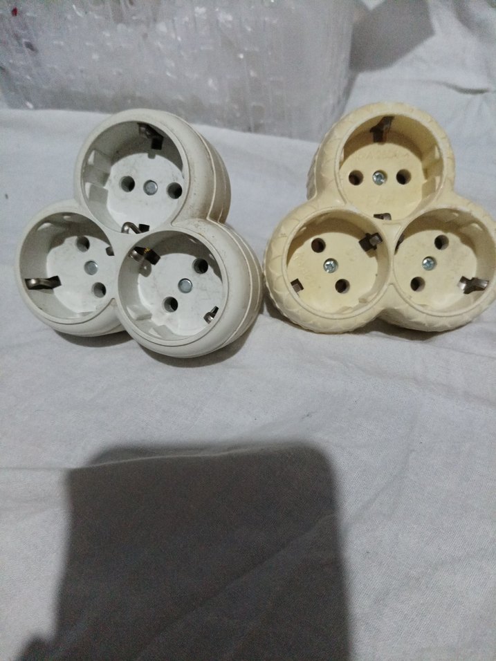 Beyaz Üçlü Elektrik Prizi Adaptörü - Görsel 2