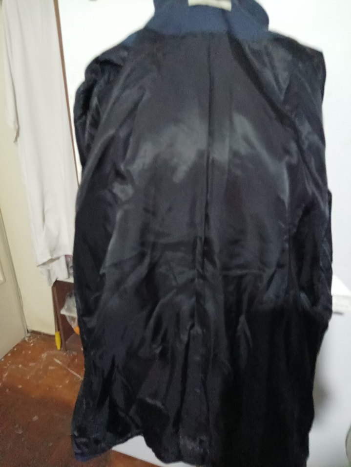 Lacivert Midi Hamile Kaban Düğmeli - Görsel 5