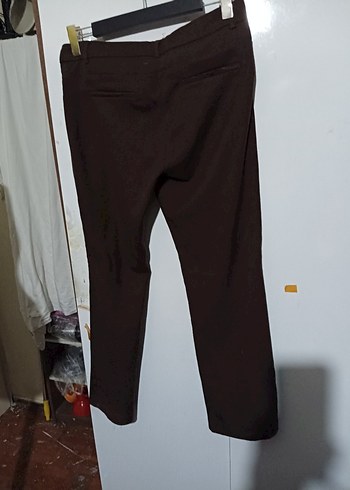 Kahverengi Kumaş Kadın Pantolon - Görsel 2