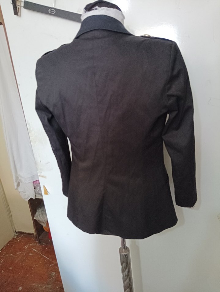 Düğmeli Gri Kadın Blazer Ceket - Görsel 3