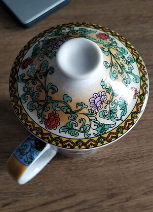  Beden Bitki çayı demleme Çin figürlü porselen