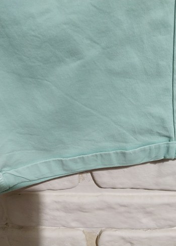 Turkuaz Pamuk Erkek Mini Şort - Görsel 4