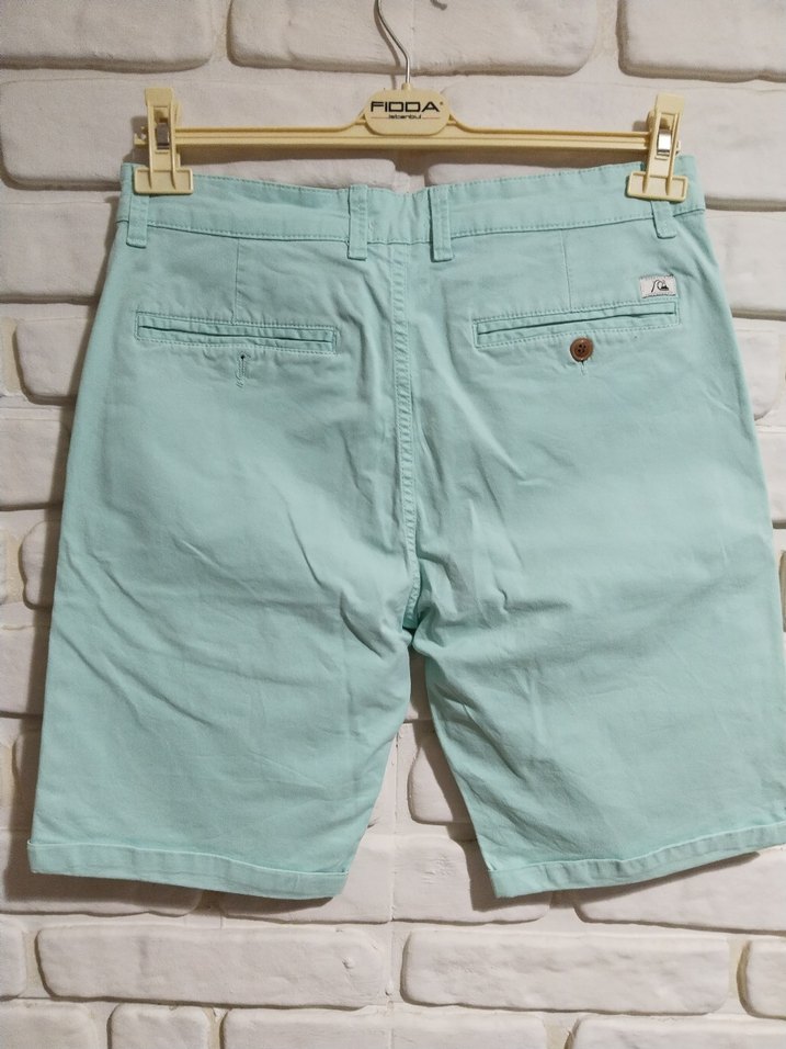 Turkuaz Pamuk Erkek Mini Şort - Görsel 2