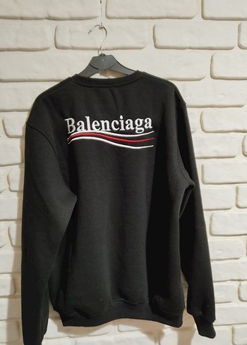 Siyah Kadın Uzun Kollu Salaş Sweatshirt - Görsel 4