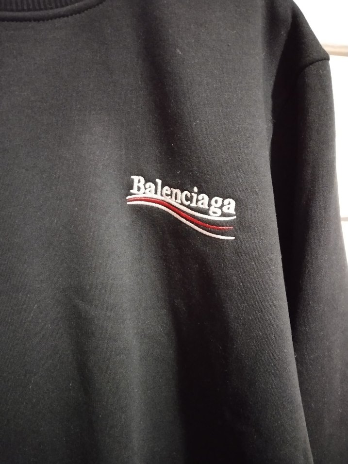 Siyah Kadın Uzun Kollu Salaş Sweatshirt - Görsel 2