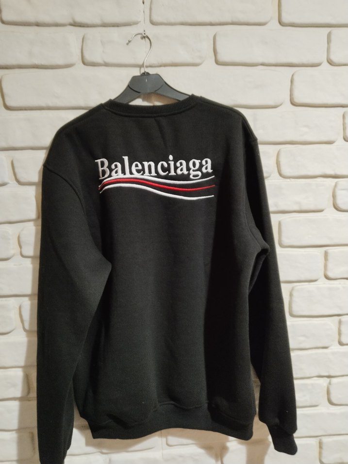 Siyah Kadın Uzun Kollu Salaş Sweatshirt - Görsel 4