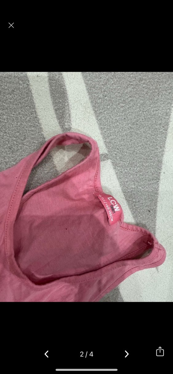 Çocuklar için pastel renkli askılı Badi seti - Görsel 3