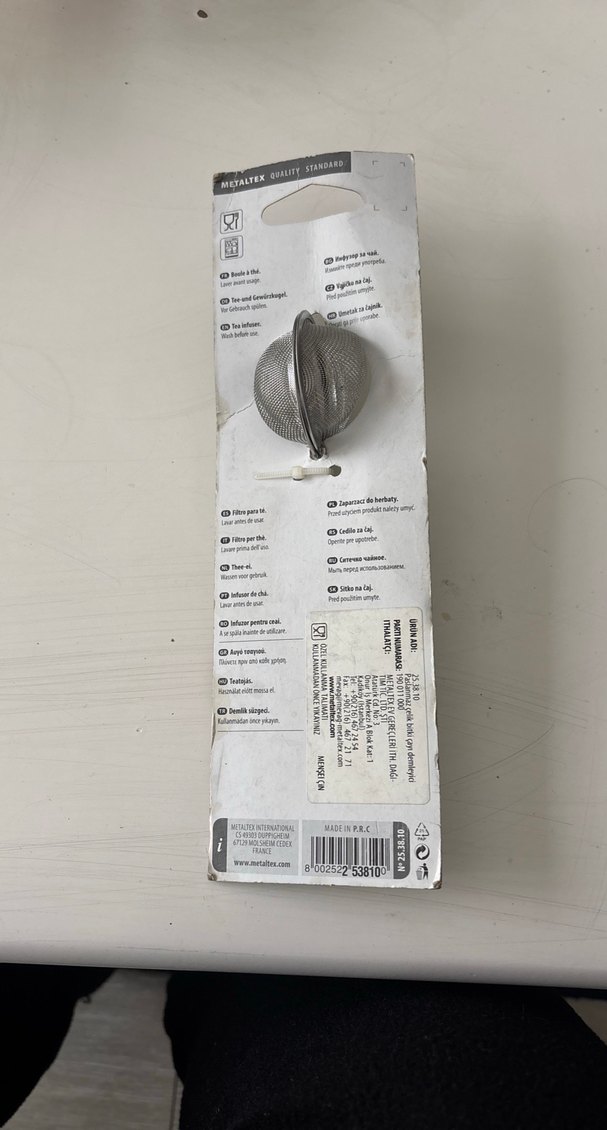 Metaltex Paslanmaz Çelik Çay Süzgeci - Görsel 2