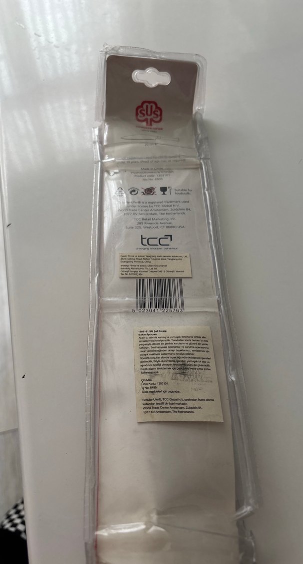 Kırmızı Tutacaklı Profesyonel Mutfak Bıçağı - Görsel 3