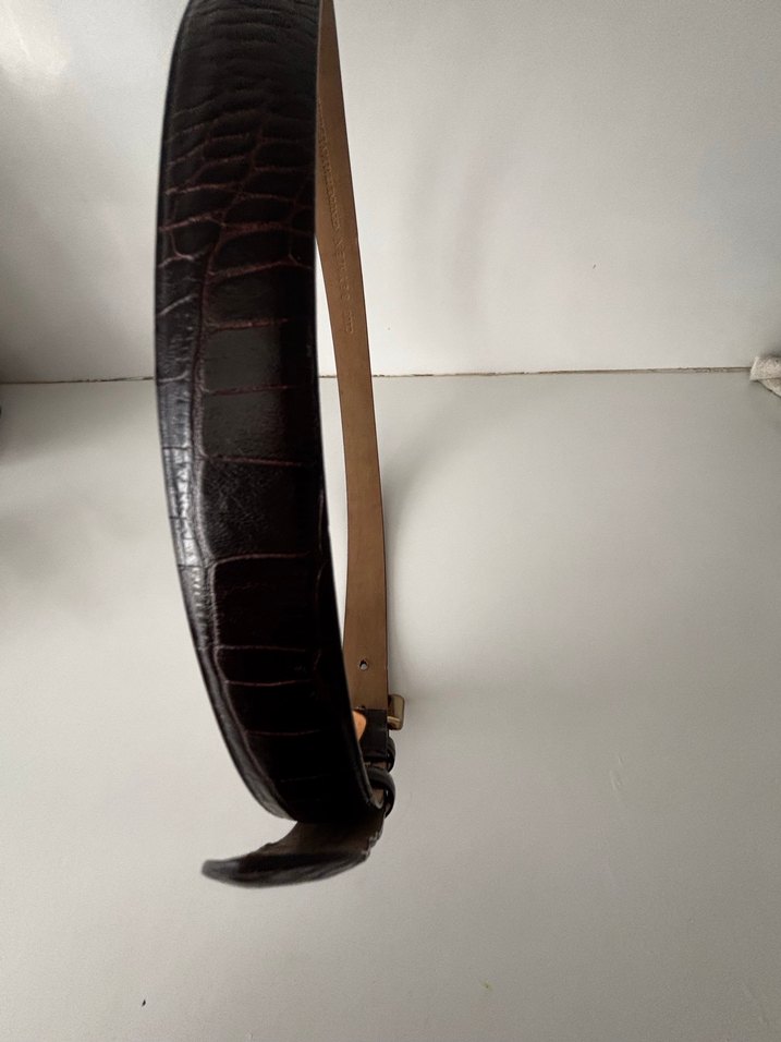 Kahverengi kadın Minimalist Kemer - Görsel 3