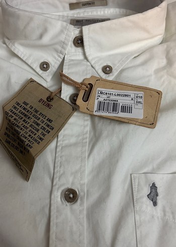 Erkek Beyaz uzun KolluPamuklu Gömlek - Görsel 3