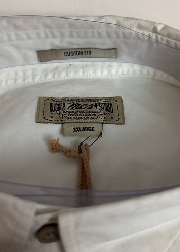 Erkek Beyaz uzun KolluPamuklu Gömlek - Görsel 2