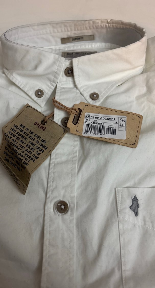 Erkek Beyaz uzun KolluPamuklu Gömlek - Görsel 3