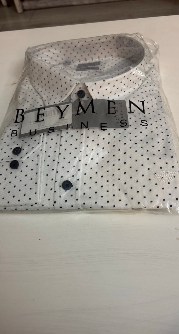 Beymen Beyaz Desenli uzun Kollu Gömlek - Görsel 3