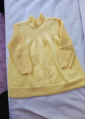 24-36 Ay Beden Sarı Triko Kız Çocuk Hırka