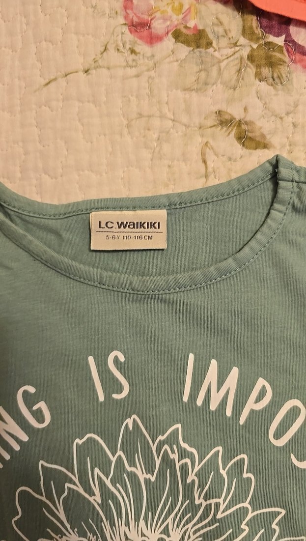 Kız Çocuk Çok Renkli Uzun Kollu Pamuklu Tişört - Görsel 4