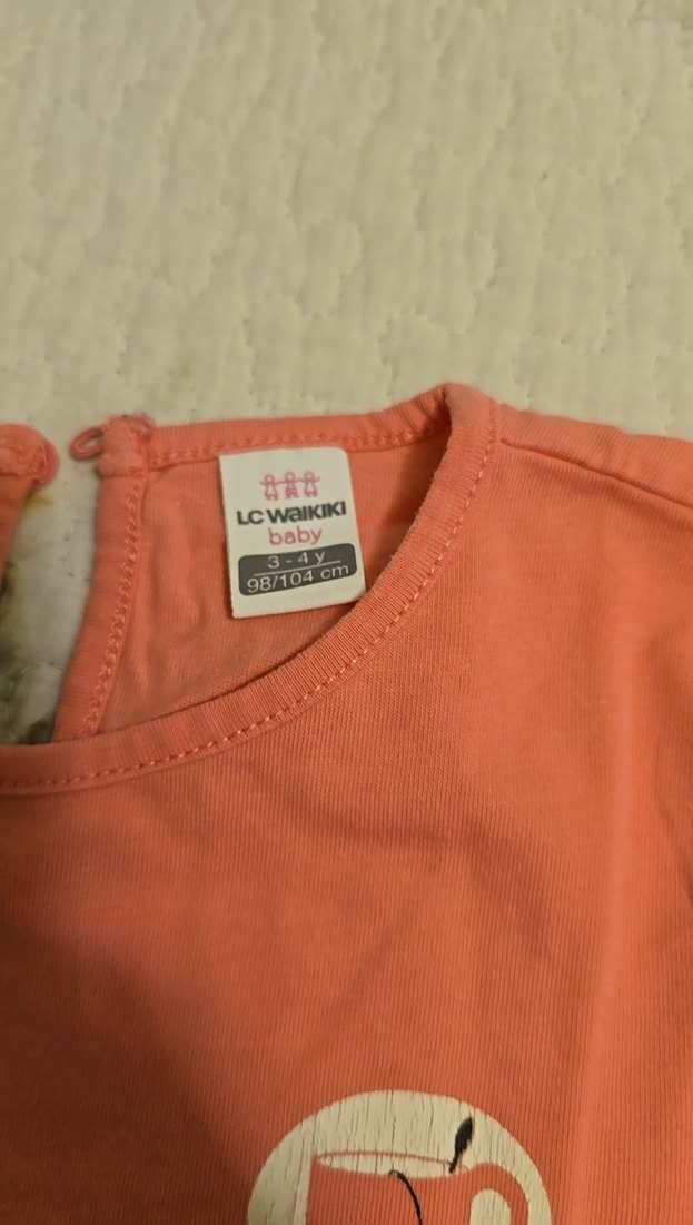 Kız Çocuk Çok Renkli Uzun Kollu Pamuklu Tişört - Görsel 5