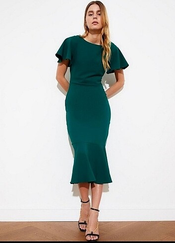 Trendyol & Milla Yeşil uzun elbise