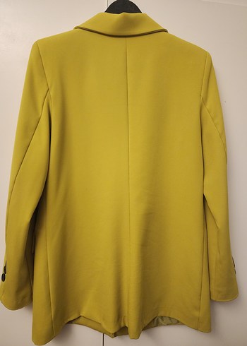 mint yesili yada sarısı Düğmeli Kadın Blazer Ceket - Görsel 3