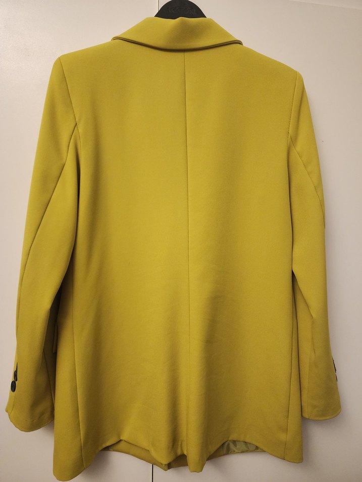 mint yesili yada sarısı Düğmeli Kadın Blazer Ceket - Görsel 3