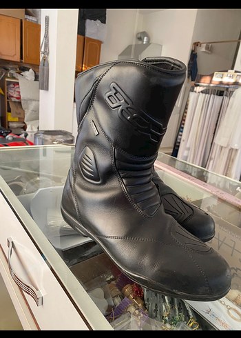 Tcx motosikletbot Siyah Deri Biker Bot - Görsel 3