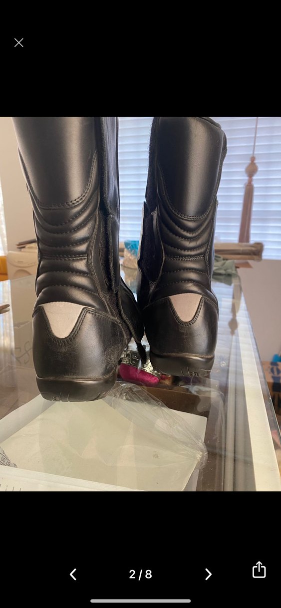 Tcx motosikletbot Siyah Deri Biker Bot - Görsel 4