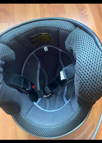 Sarı Siyah Baskılı Biker Kask - Görsel 3