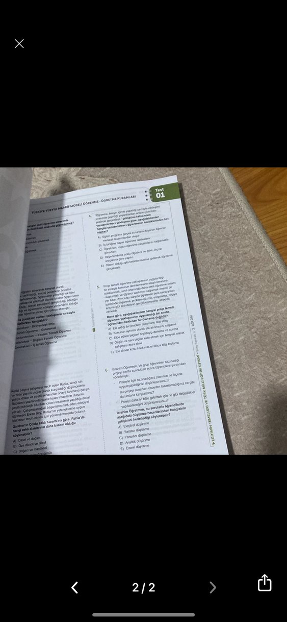 Benim Hocam Eğitim Temelleri Soru Bankası 2026 - Görsel 2