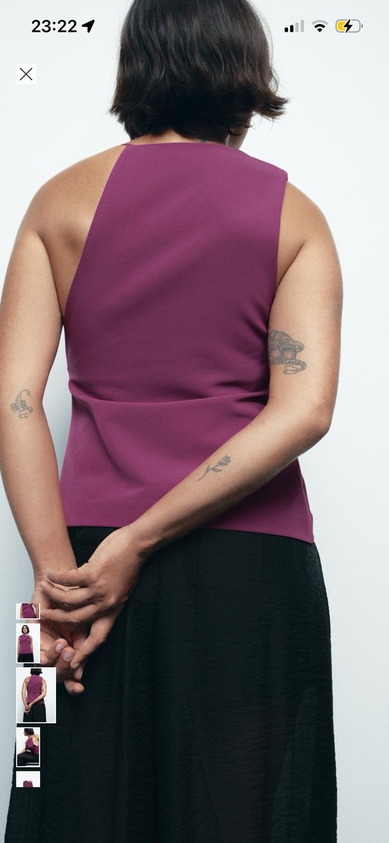 Bordo Saten Dökümlü V Yaka bluz - Görsel 2