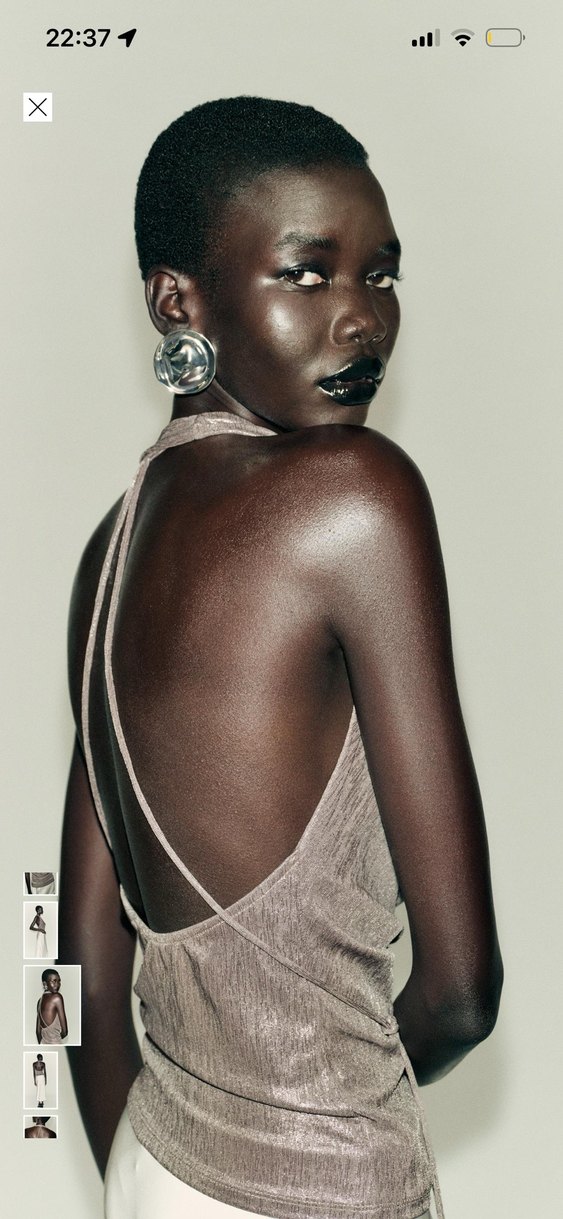 Gri Drapeli Yüksek Yakalı Mini Abiye Elbise - Görsel 3