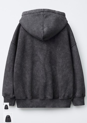 Kapüşonlu Gri çocuk Sweatshirt - Görsel 2